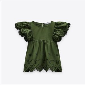 NWT Zara cutwork top
